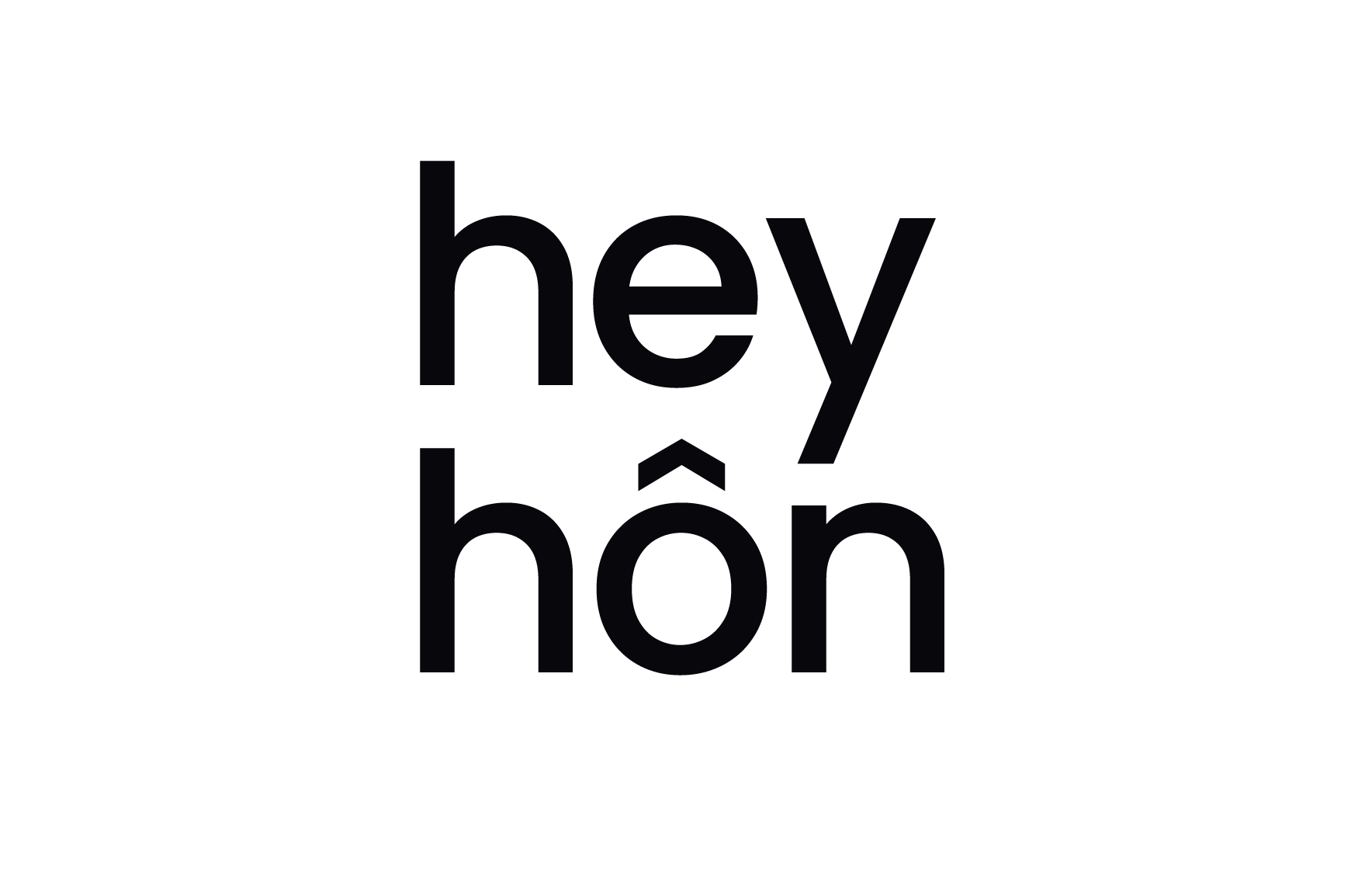 hey hôn tertiary wordmark
