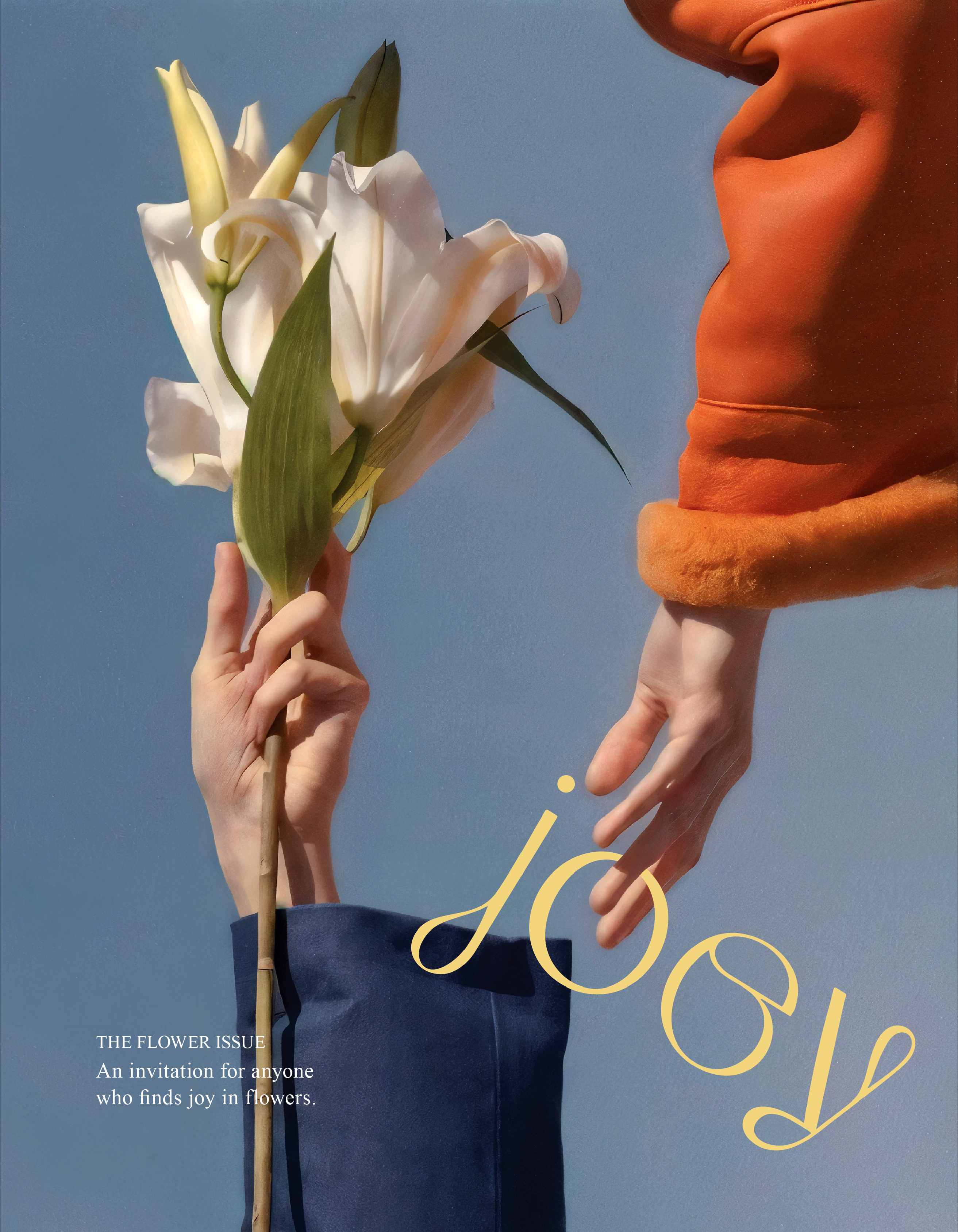 Joey Magazine Cover Option 2 - The Flower Issue with lily